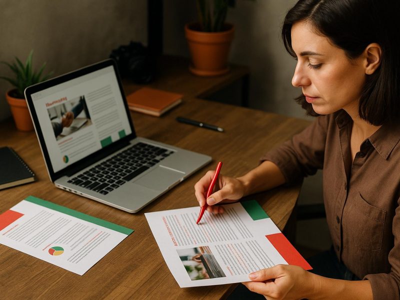 I will proofread and translate marketing materials into Italian